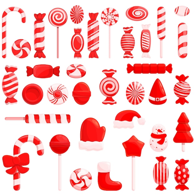 Christmas candies set.