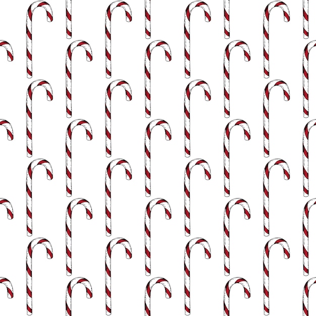 Christmas Candy Seamless Pattern