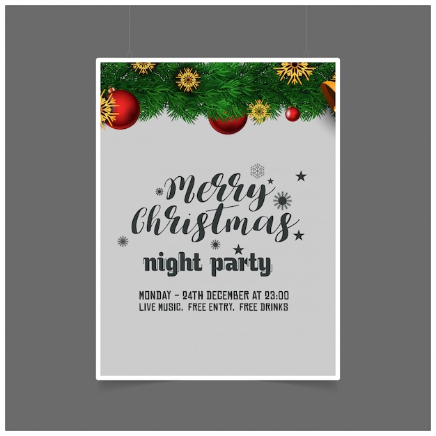 Christmas card design with elegant design and creative background