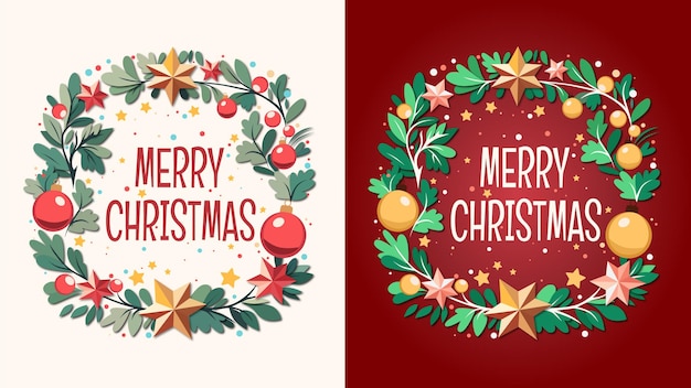 Christmas Card Vector Design