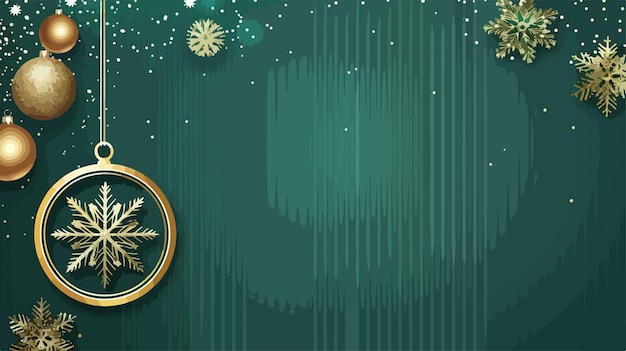 Vector a christmas card with a gold star and snowflakes on it