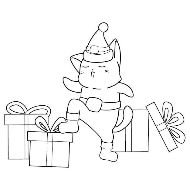 Christmas cartoon character coloring page 11