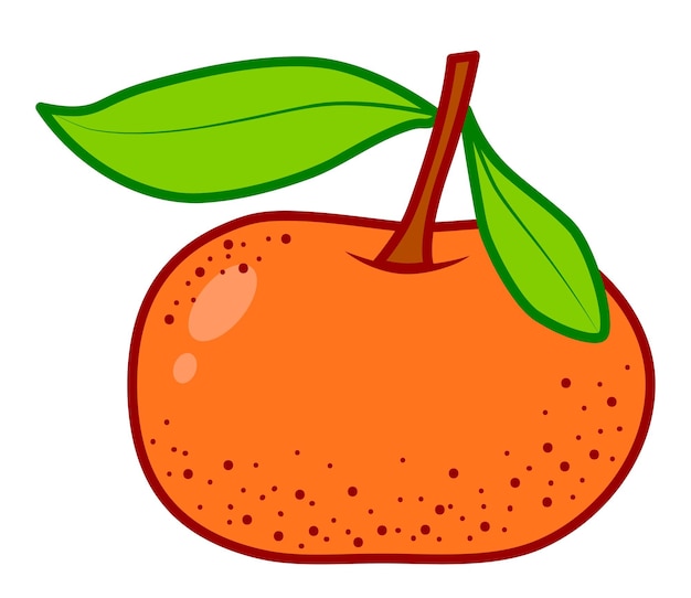 Christmas cartoons clip art. Fruit vector illustration