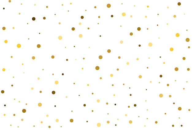 Christmas classic polka dot confetti gold round confetti