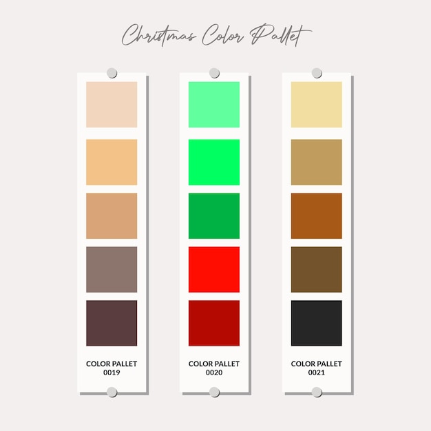 Christmas color palette