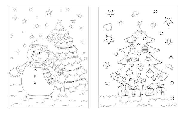 Christmas coloring pages Christmas cake with festive decoration