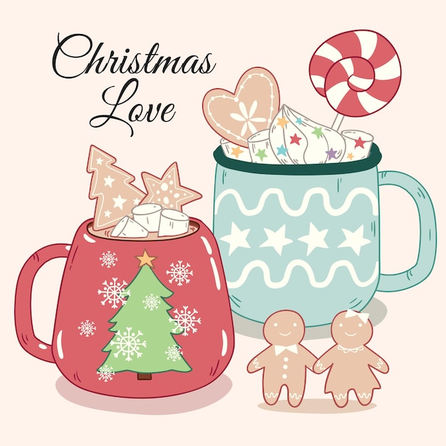 Christmas cups love