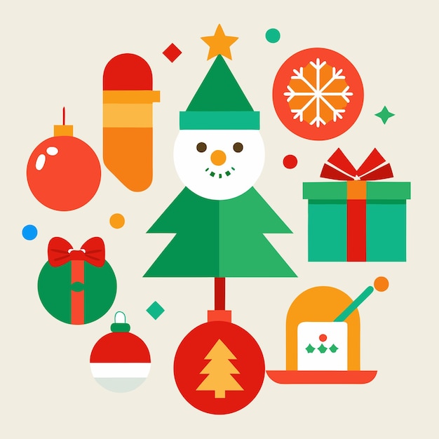 Christmas day concepts vector illustration