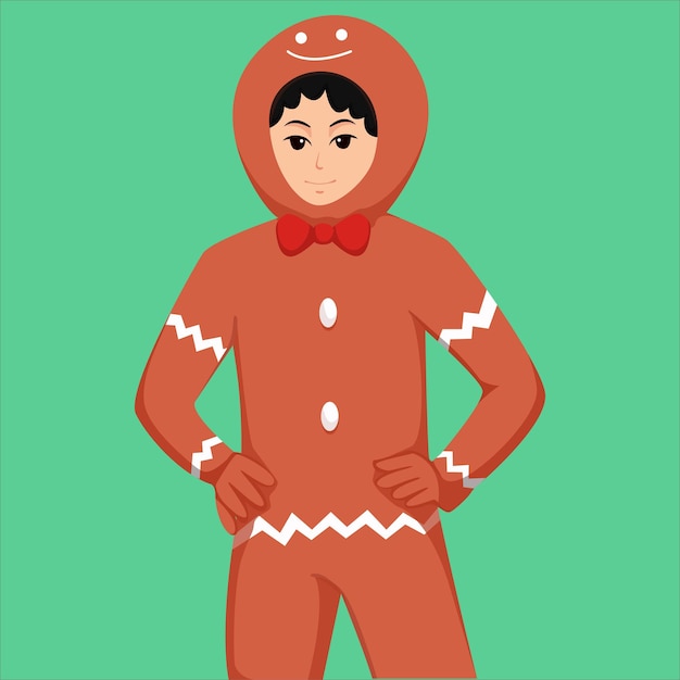 Christmas Day Costume Cookies Character Design Illustration