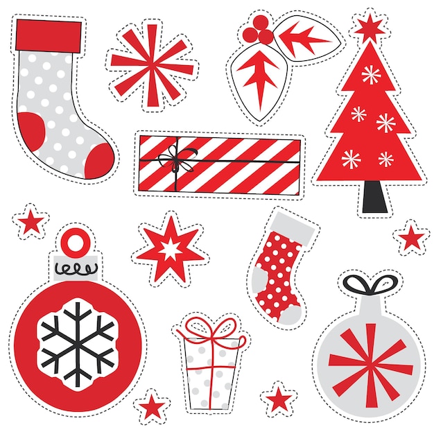 Christmas decoration element, vector illustration