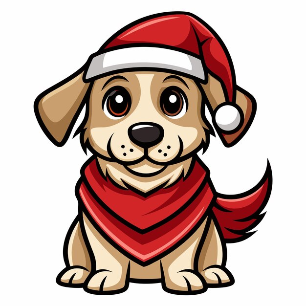 Vector christmas dog t shirt design artwork and sublimation clipart