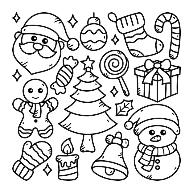 Christmas Doodle Line