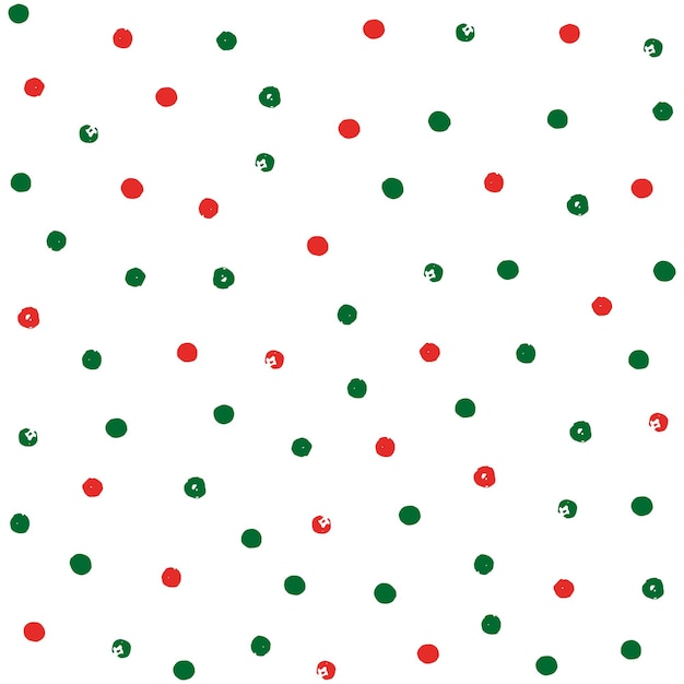 Christmas dot background Red and green polka dot on white background Polka dot background