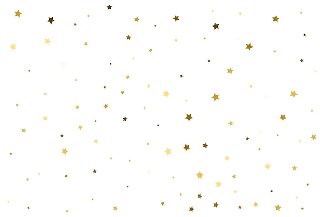 Christmas drawing with gold stars golden stars celebration confetti