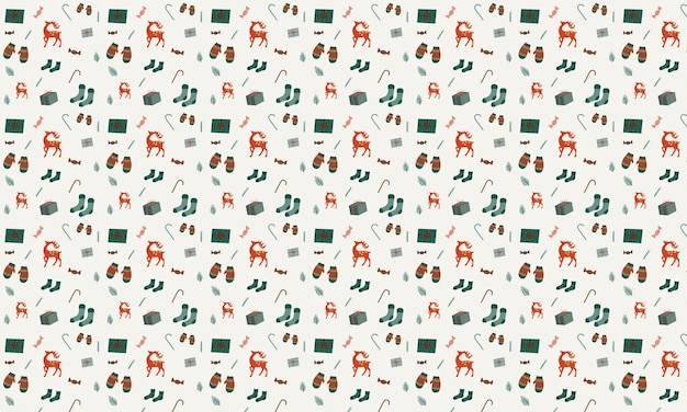 Christmas elements pattern, Christmas decoration