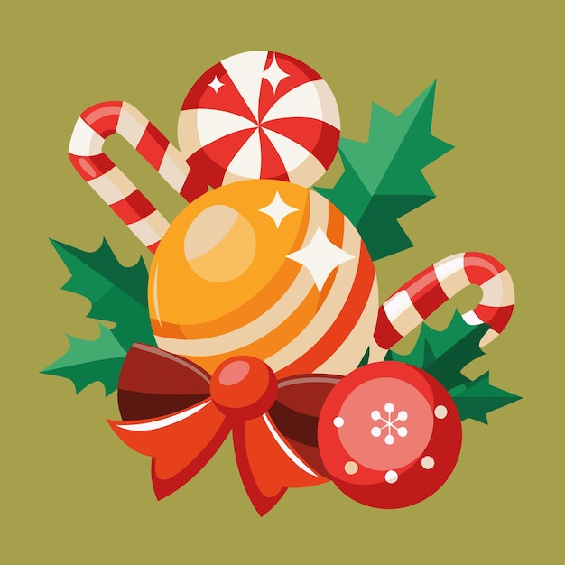 Christmas elements vector