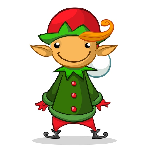 Vector christmas elf