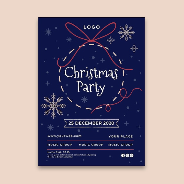 Christmas flyer template