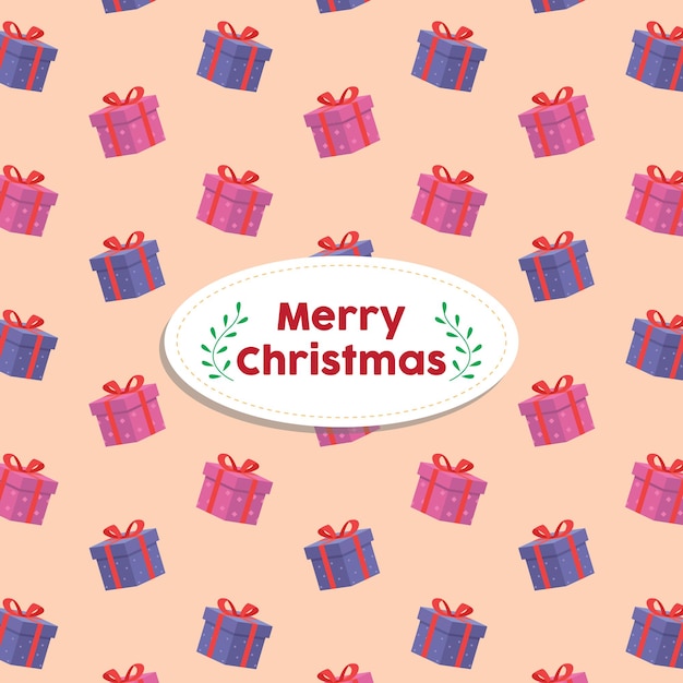 Christmas Gift box vector Background