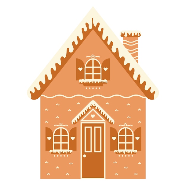 Christmas gingerbread house Vector illustration1