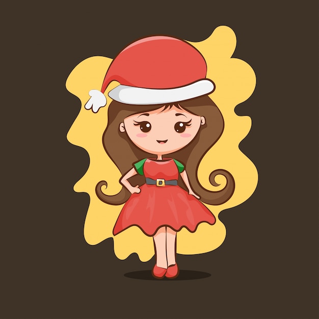 christmas girl character