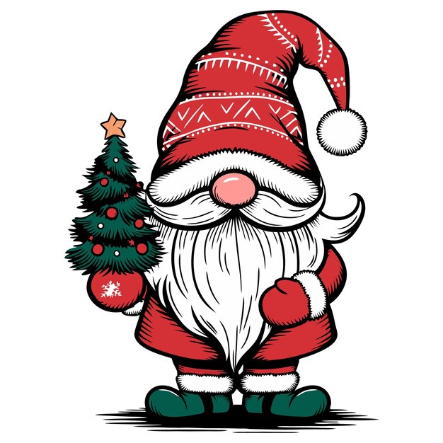 Vector christmas gnomes clipart