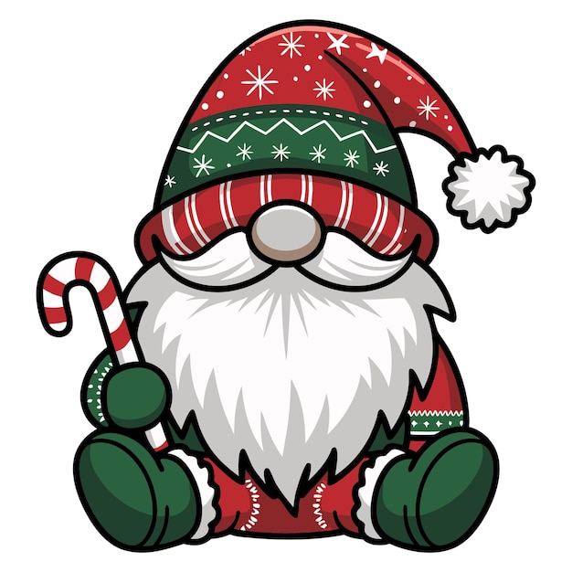 Vector christmas gnomes clipart