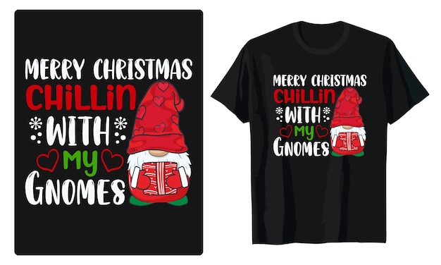 Christmas Gnomes Xmas T-Shirt Design