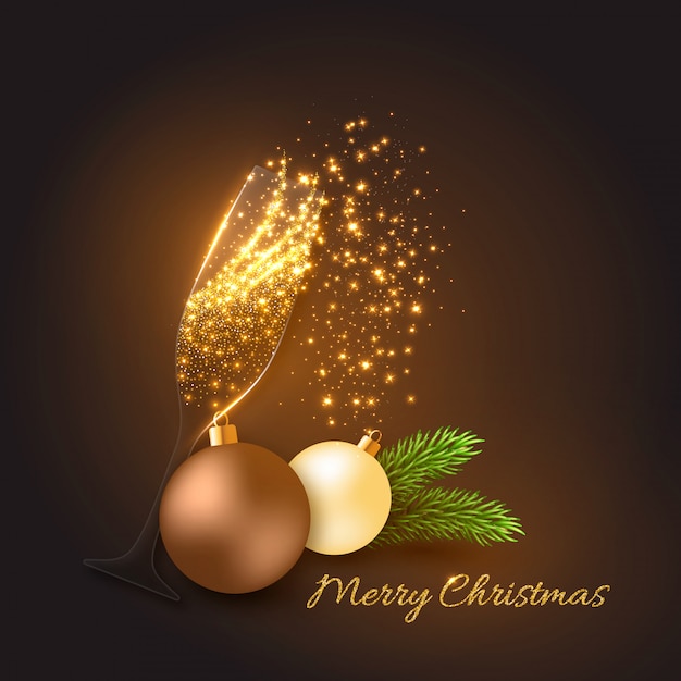 Christmas golden decoration