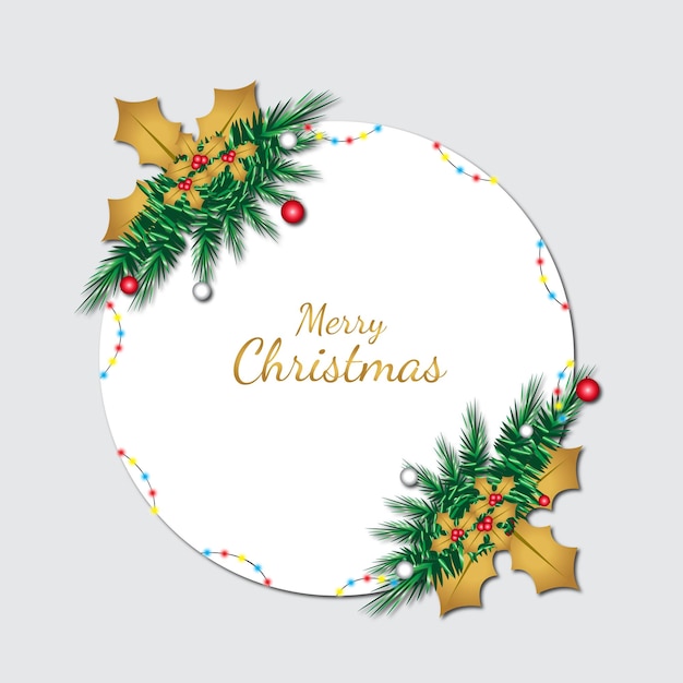 christmas greeting card background vector design