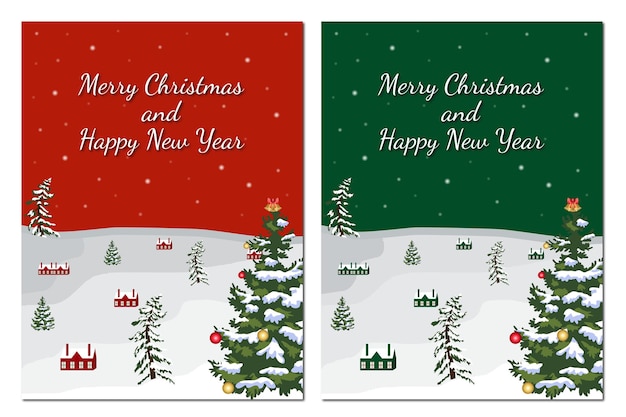 christmas greeting card illustration vector design