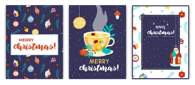 Christmas greeting card set