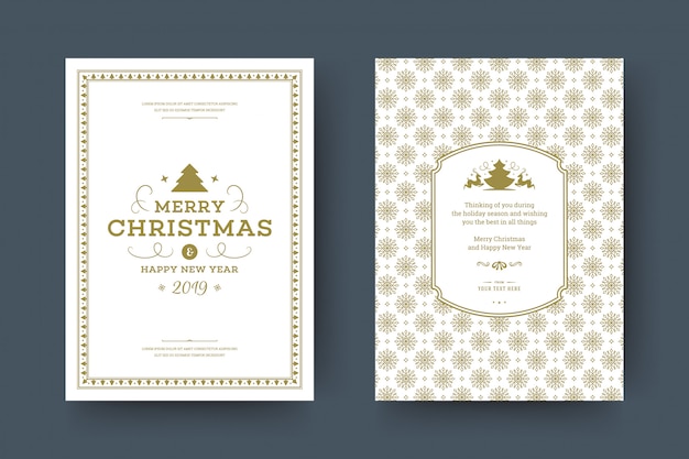 Christmas greeting card  template  .