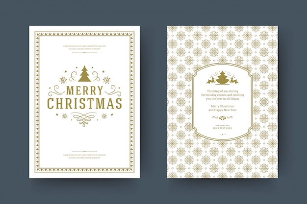 Christmas greeting card  template  .