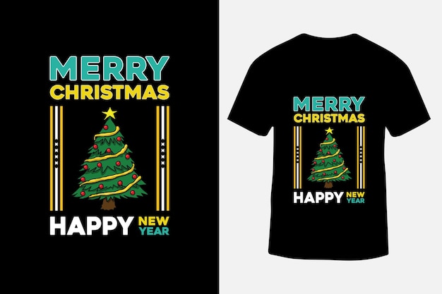 Christmas happy new year t shirt design