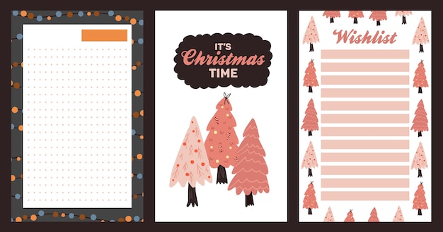 Christmas holiday celebration design collection set sticker