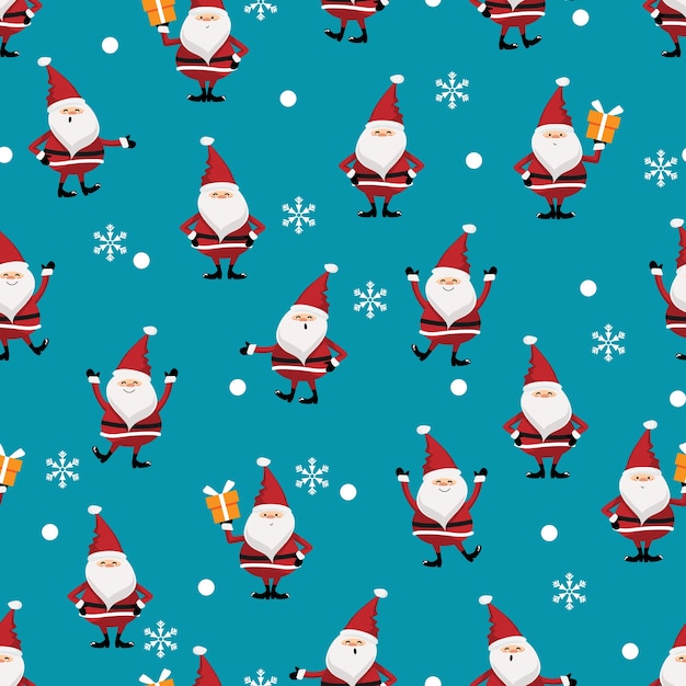 Christmas holiday season seamless pattern.