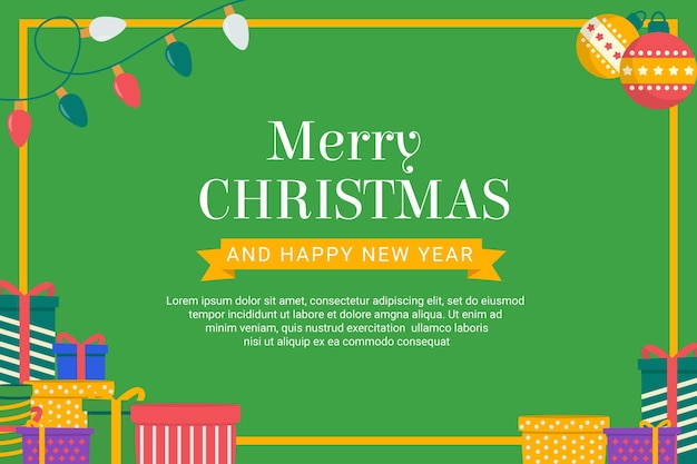 Christmas and holiday themed template design