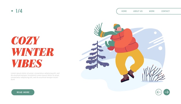 Christmas Holidays Activity Website Landing Page.