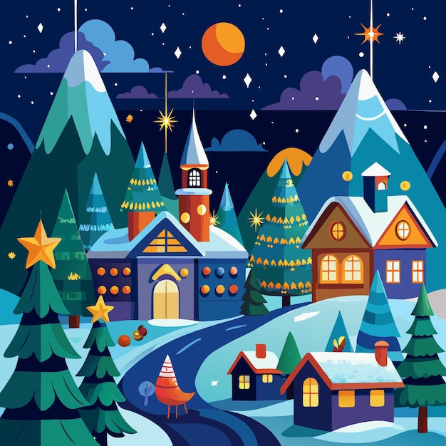 Vector christmas illustration art