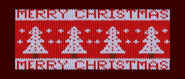 Christmas knitting vector postcard xmas winter sweater texture border ugly Nordic jumper design