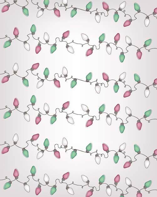 Christmas lamp pattern background. Christmas concept