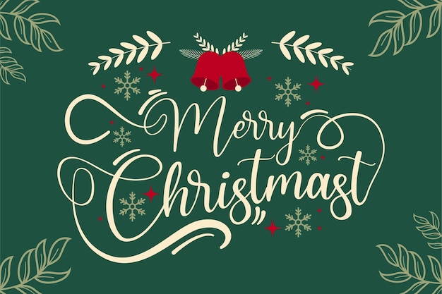 Christmas lettering background