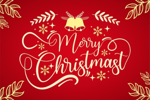 Christmas lettering background