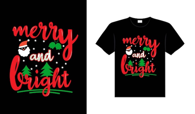 Christmas lettering typography apparel Vintages Christmas T-shirt art Christmas merchandise design