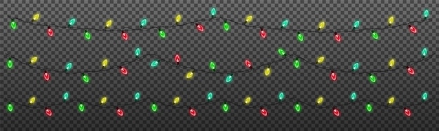 Christmas lights garland.