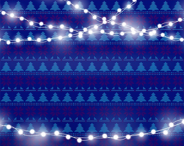 Christmas lights isolated 