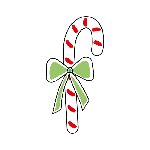 Christmas lollipop with a bow