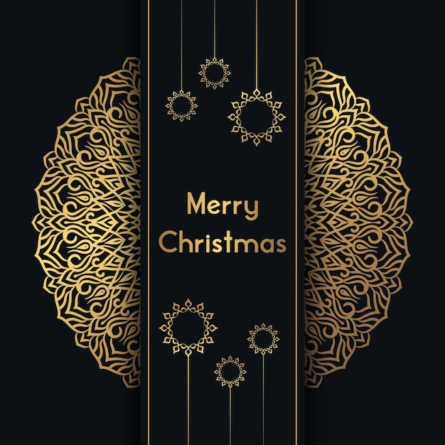 Christmas Luxury Mandala Design background