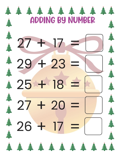 Christmas Math Activity Worksheets